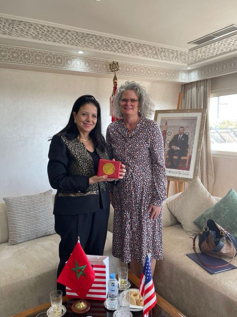 Rencontre de Madame la Ministre avec Madame l'Ambassadeur des USA