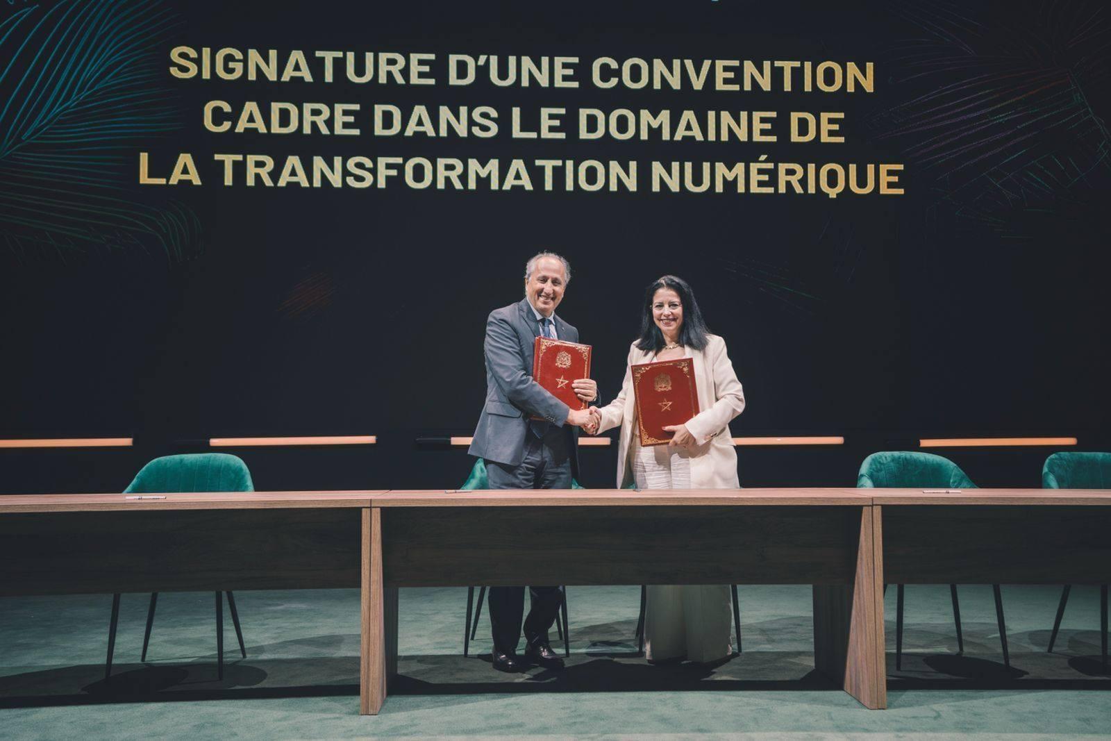 Madame Amal El Fallah Seghrouchni a procédé à la signature d’un mémorandum d’entente avec Monsieur Mohamed Saad Berrada