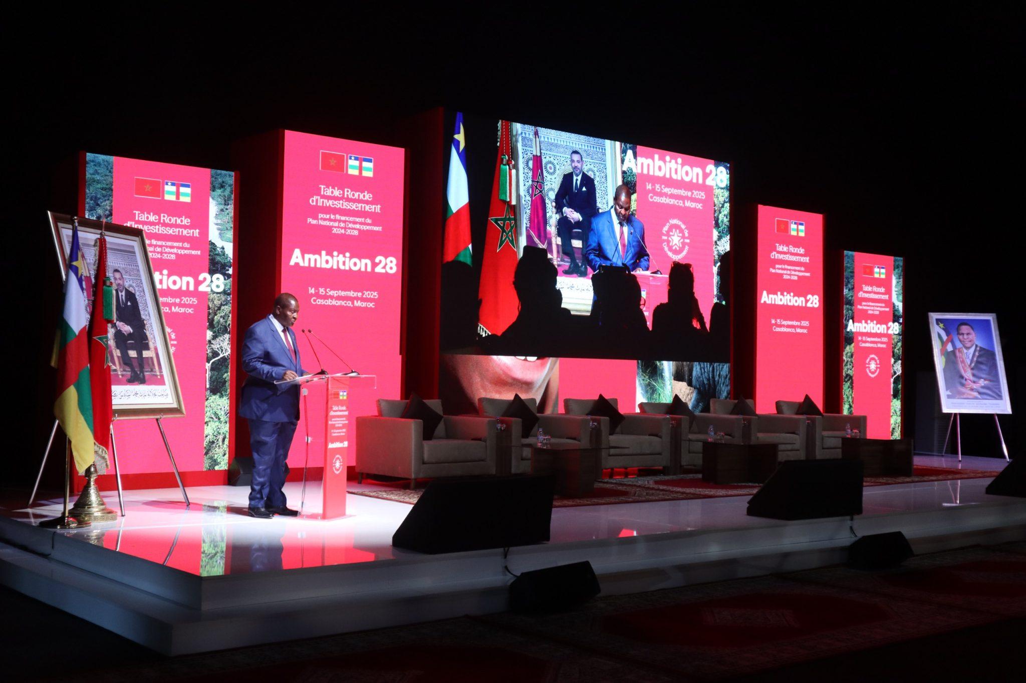 Madame la Ministre a participé à la cérémonie d’ouverture internationale sur le financement du Plan National de Développement de la République centrafricaine.