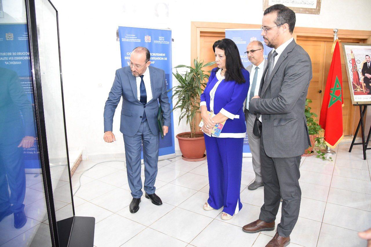 Visite de Mme la Ministre à deux centres des concours unifiés dédiés aux personnes en situation de handicap