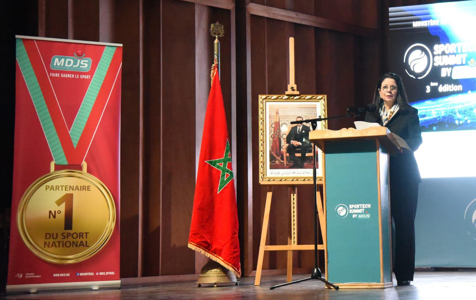 Madame Amal El Fallah Seghrouchni ouvre la 3ᵉ édition du Sportech Summit et souligne le rôle stratégique du numérique et de l’IA dans l’industrie du sport
