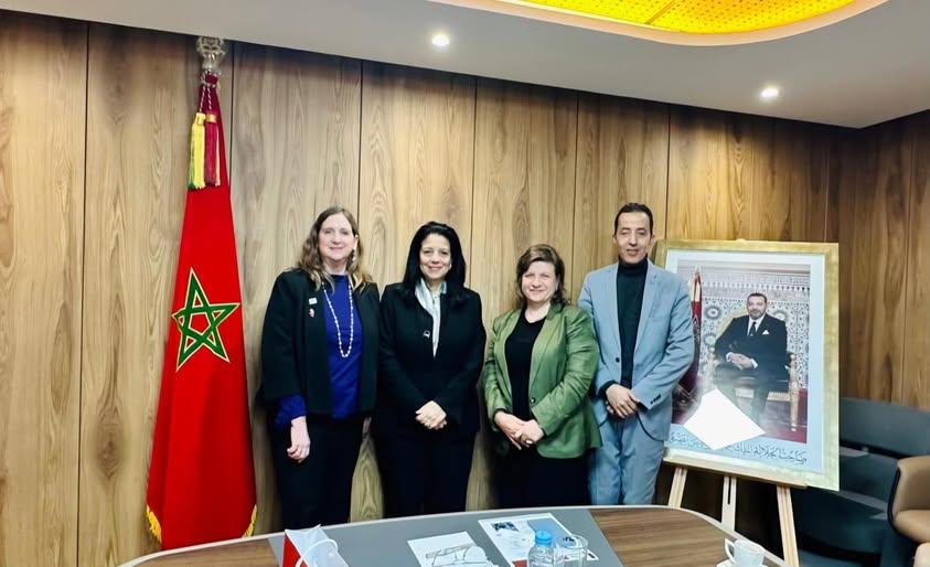 Madame la Ministre a reçu à Rabat, le 24 Janvier 2026, Mme Gretchen Krantz Evans, responsable régionale de la (USTDA), dans le cadre du renforcement de la coopération bilatérale entre le Maroc et les États-Unis autour de projets numériques structurants.