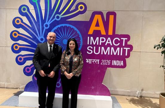 Madame la Ministre a pris part aux travaux de l’India AI Impact Summit 2026, tenu à New Delhi entre les 17-20 février 2026 .