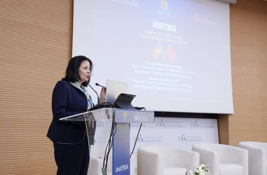 Madame la Ministre a participé, à une journée d’études Maroc-Portugal dans le cadre du partenariat entre l’ENSA et l’ENA du Portugal, sous le thème : « L'intelligence artificielle responsable pour une gouvernance inclusive ».