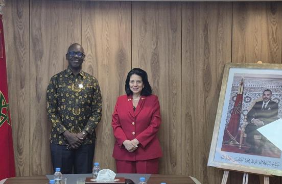 Mme la Ministre Amal El Fallah Seghrouchni a reçu, lundi 04 mai 2026 au siège du ministère, M. Aidan Eyakuze, Directeur général du Partenariat pour un Gouvernement Ouvert (OGP).